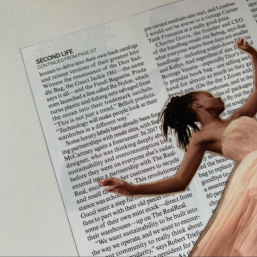 Editorial Collage Wall Art Amanda Gorman Tulle Dress Editorial Fashion Aesthetic - Picture 6 of 12